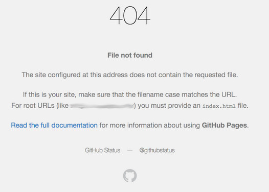 GitHub 404 File Not Found response